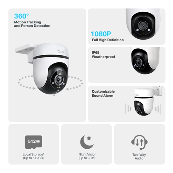 Камера за видеонаблюдение TP-LINK Surveillance camera TC40 / TC40 - White - PN TC40