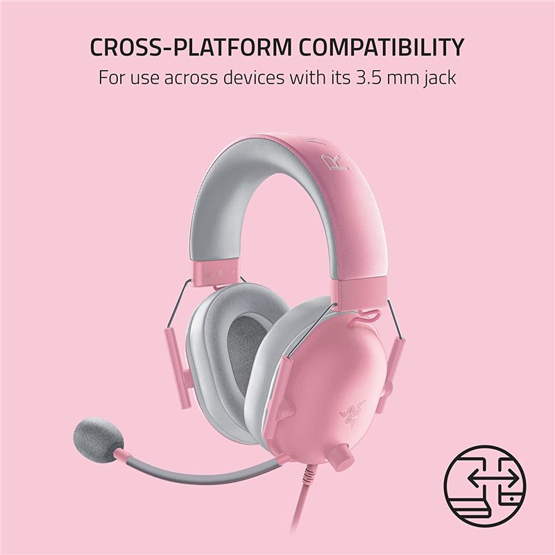 Гейминг слушалки Razer Headset BlackShark V2 X / RZ04-03240800-R3M1 - Pink - PN RZ04-03240800-R3M1