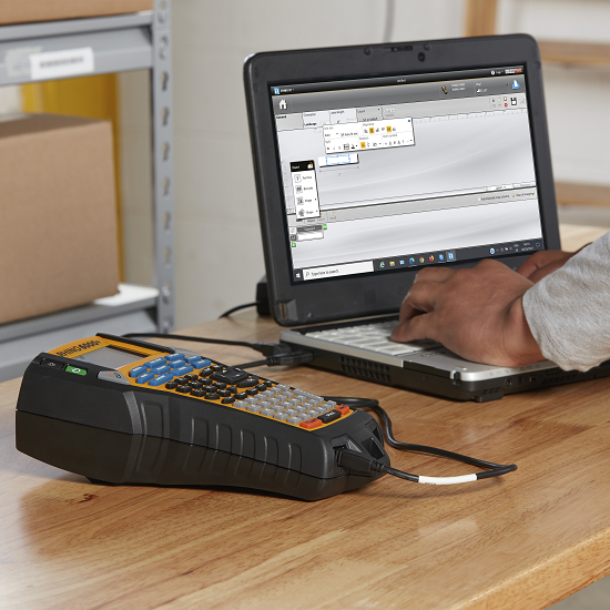 Професионален етикетен принтер Dymo Label printer RH6000K / 2122966 - Yellow - PN 2122966