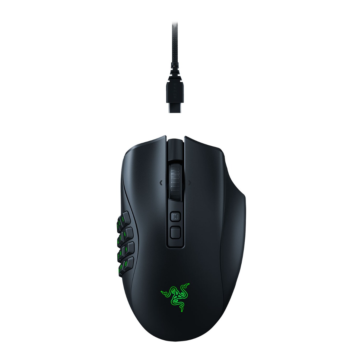 Гейминг мишка Razer Mouse Naga V2 Pro / RZ01-04400100-R3G1 - Black - PN RZ01-04400100-R3G1