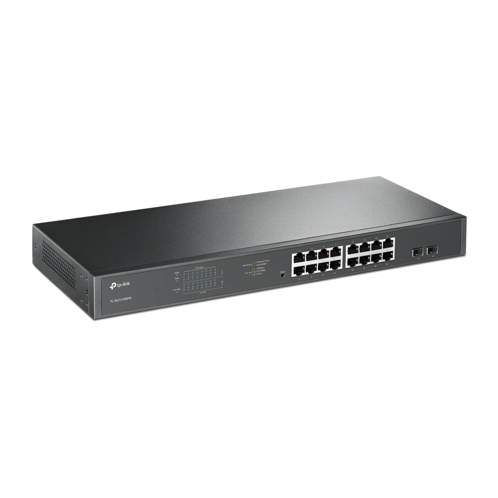 Суич TP-LINK Switch TL-SG1218MPE / TL-SG1218MPE - Black - PN TL-SG1218MPE