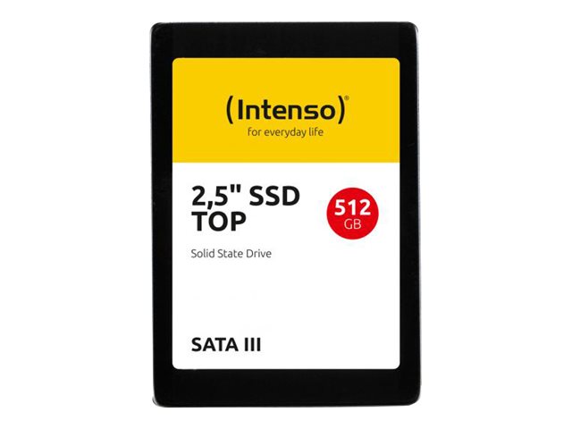 ВЪТРЕШЕН ТВЪРД ДИСК Intenso SSD Top - 512 GB - 2,5" - SATA 6 GB/s - PN 3812450