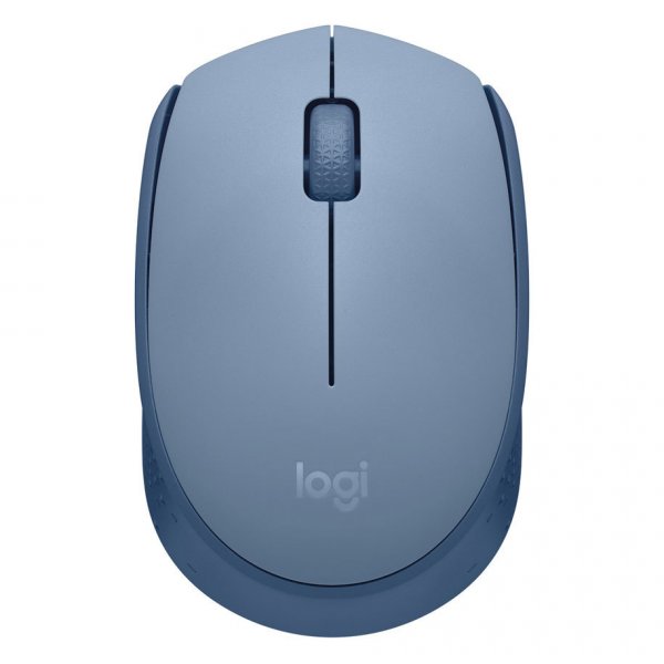 МИШКА LOGITECH M171 - Оптична / Optical - 1000 dpi - Wireless / Безжична - Blue Grey - PN 910-006866