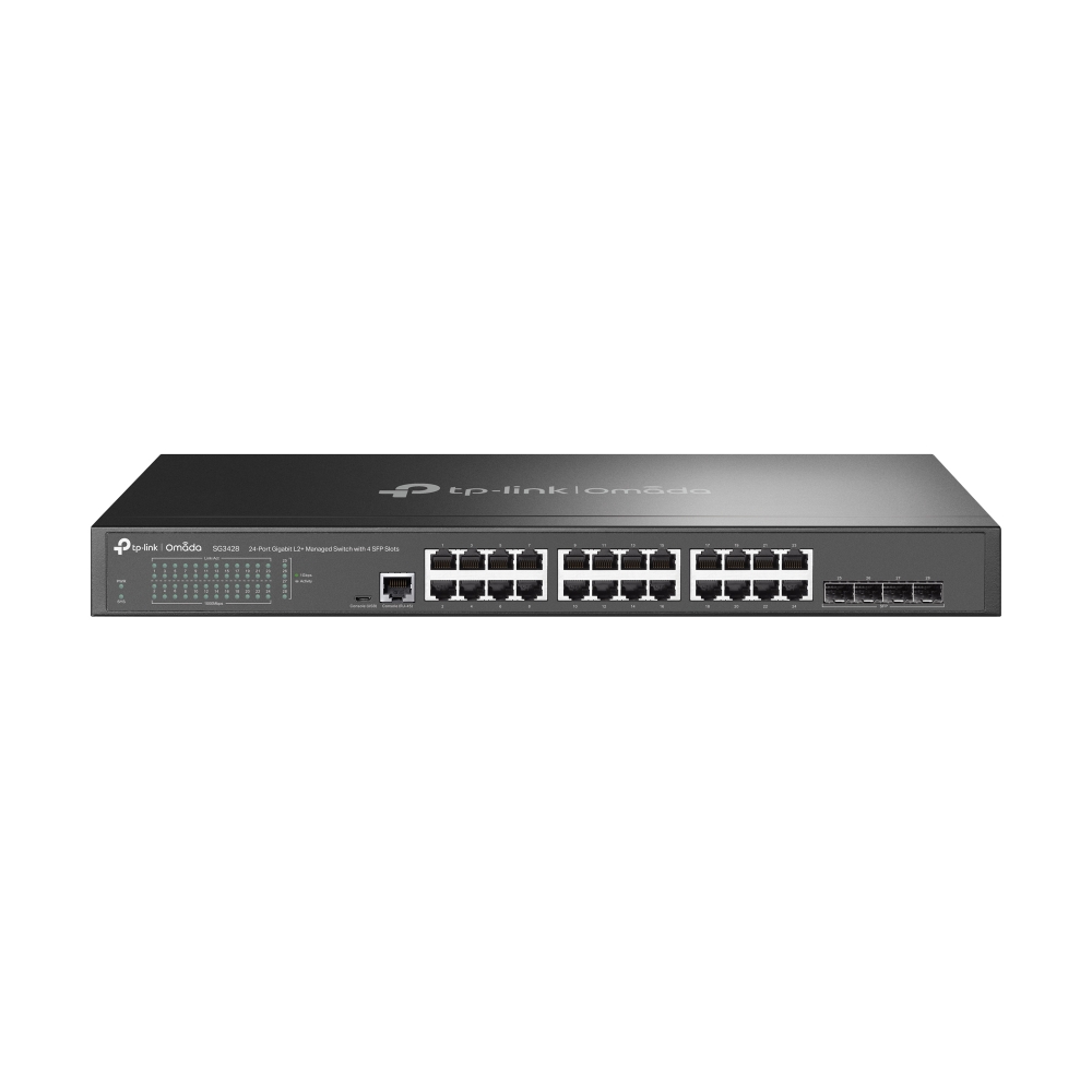 Суич TP-LINK Switch TL-SG3428 / TL-SG3428 - Black - PN TL-SG3428