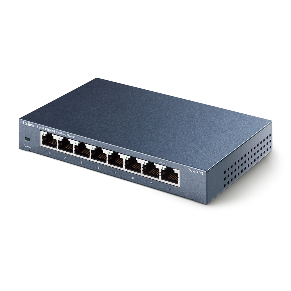 Суич TP-LINK Switch TL-SG108 / TL-SG108 - Black - PN TL-SG108
