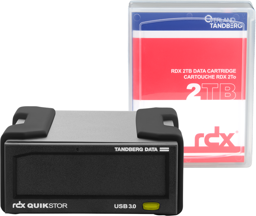 Комплект външен диск с 2TB касета Tandberg Data Drive QuikStor RDX Extern - PN 8865-RDX