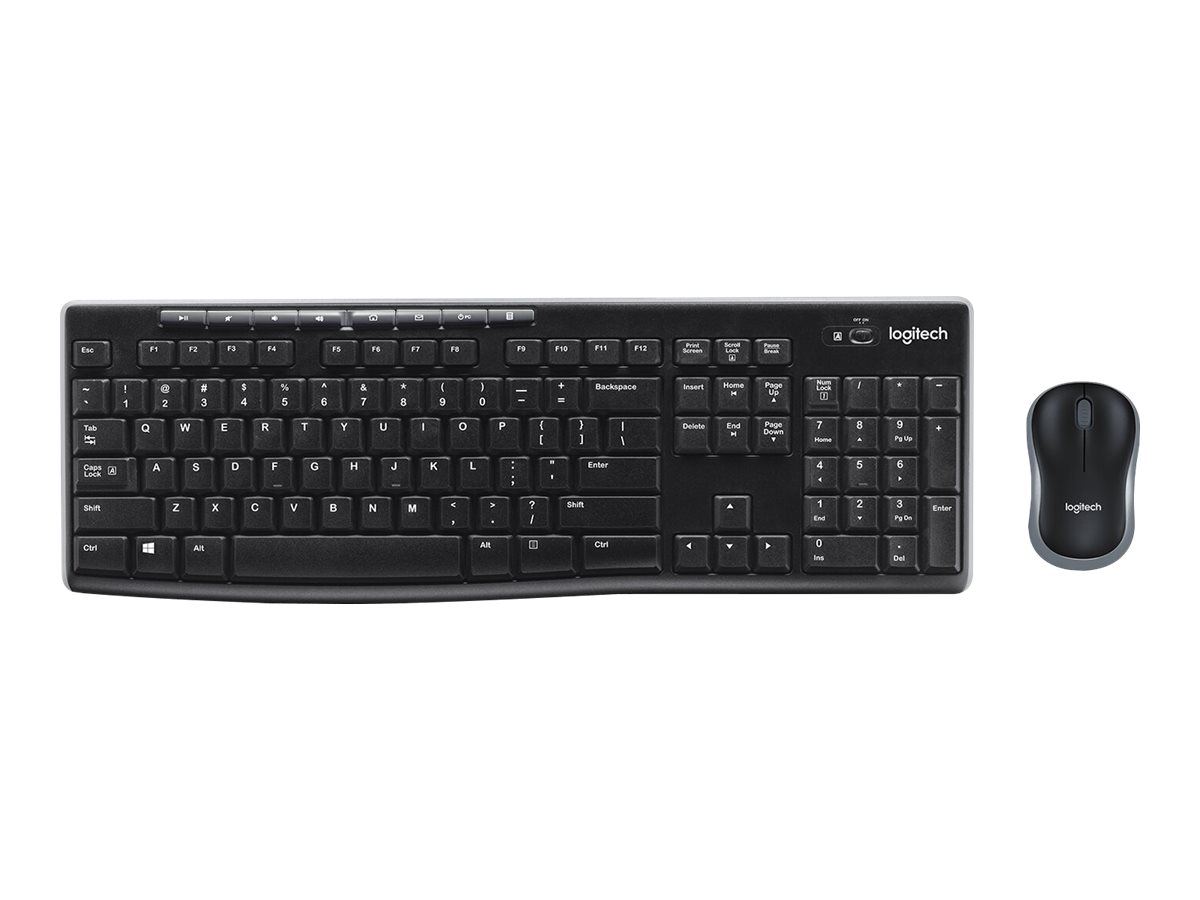 КОМПЛЕКТ МИШКА + КЛАВИАТУРА LOGITECH MK270 US - Wireless / Безжична - БЕЗ БДС КИРИЛИЗАЦИЯ (WITHOUT BDS CYRILLIC) - Black - PN 920-004509