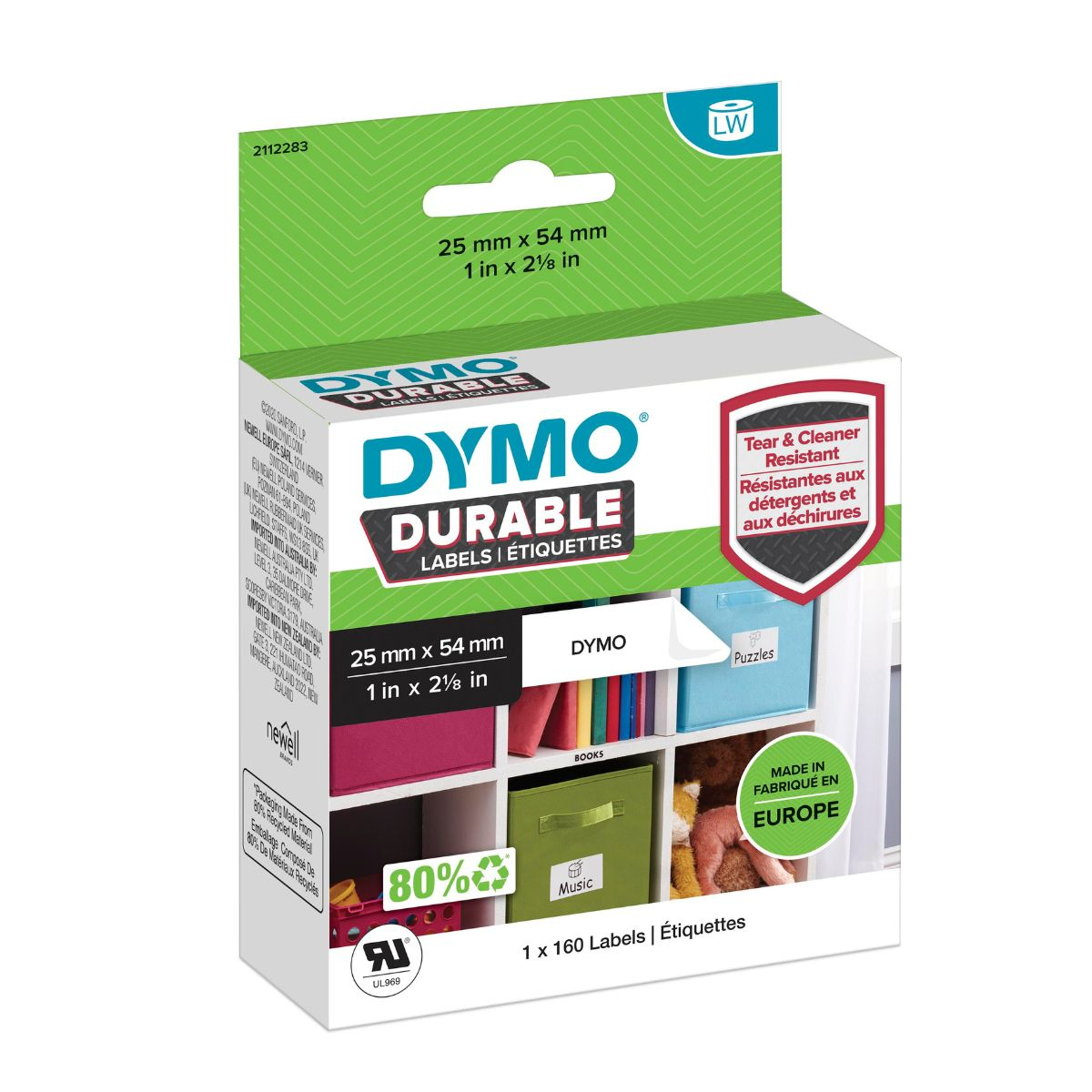 Лента за етикетни принтери Dymo Label 2112283 - White - PN 2112283