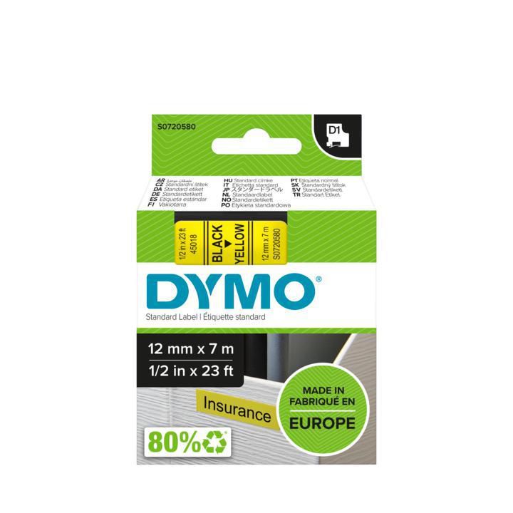 Лента за етикетни принтери Dymo Ribbon 45018 / S0720580 - Black on Yellow - PN S0720580