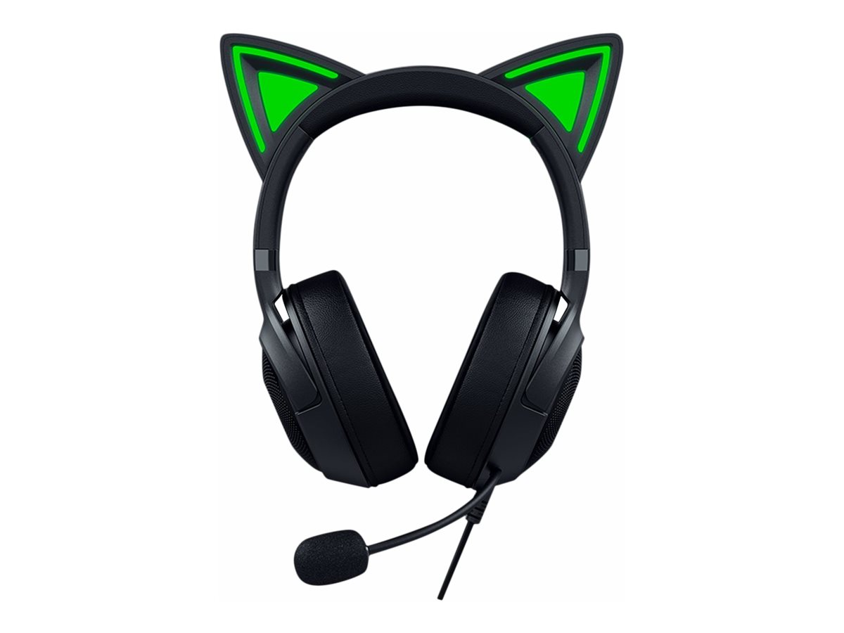 Гейминг слушалки Razer Headset Kraken Kitty V2 / RZ04-04730100-R3M1 - Black - PN RZ04-04730100-R3M1