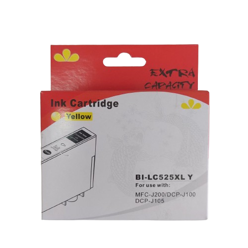 ГЛАВА ЗА BROTHER DCP J100/J105/MFC J200 - Yellow - LC525XLY (LC-525XLY) - HIGH CAPACITY - PN BI-LC525XLY - NEOMAX