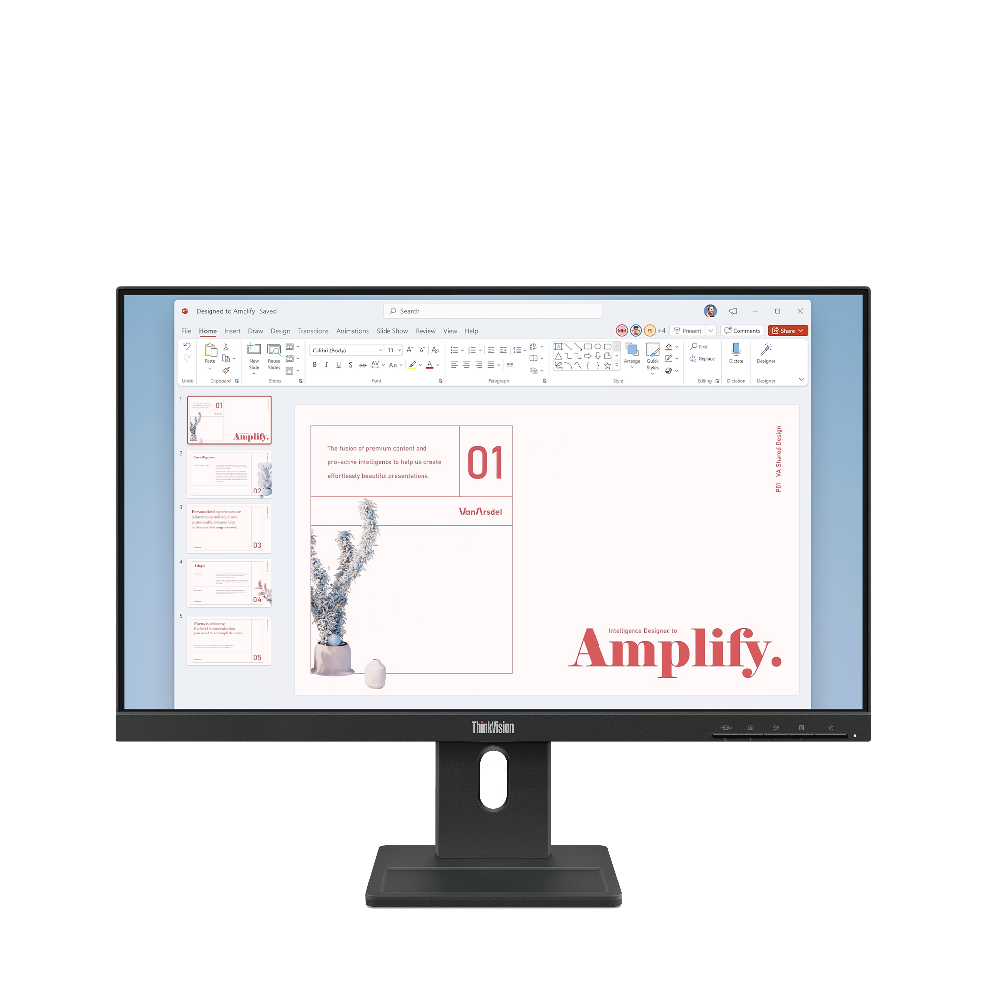 Lenovo Monitor ThinkVision E24-40 / 64BAMAT1EU Black (24 ") - PN 64BAMAT1EU