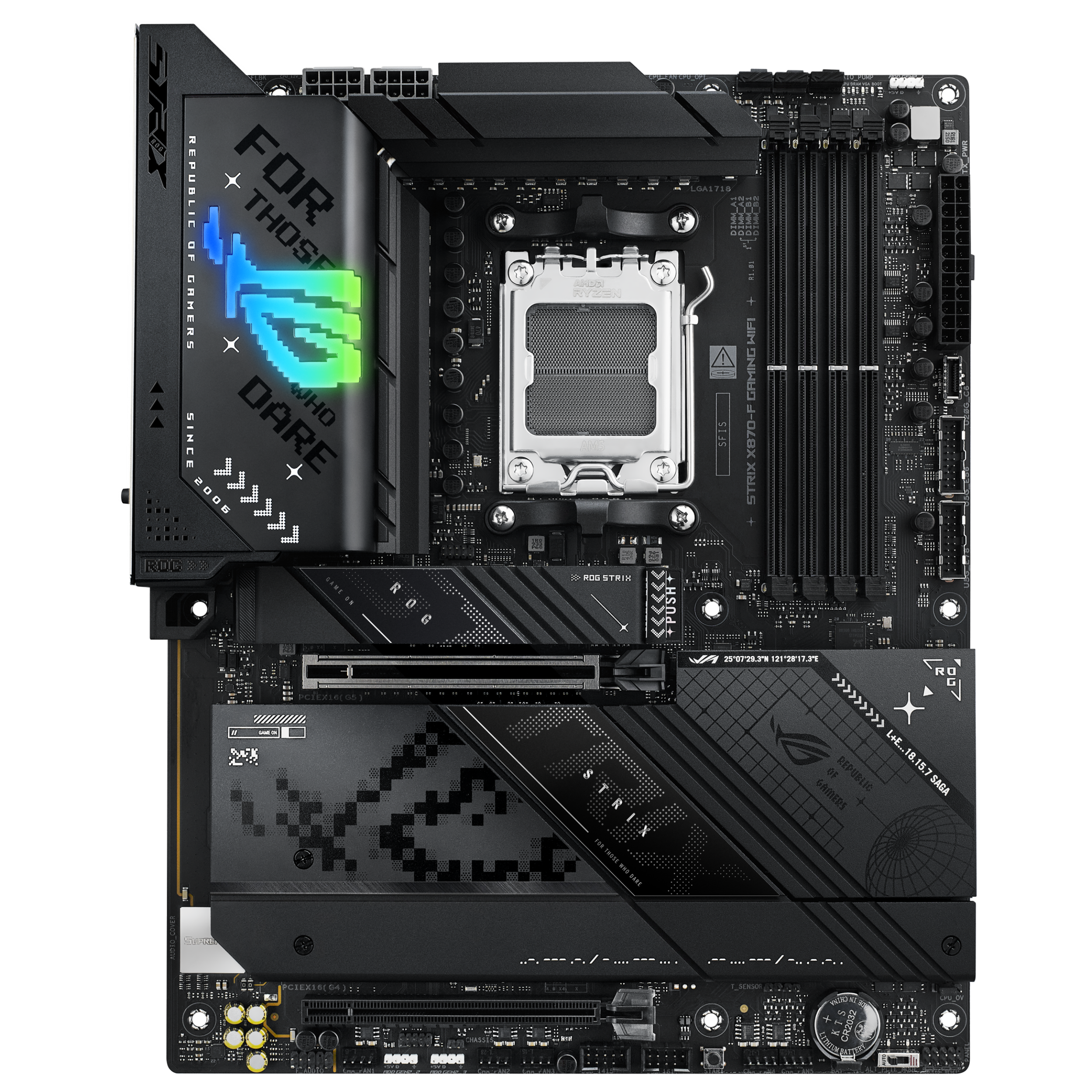 Дънна платка Asus Motherboard ROG Strix X870-F Gaming WiFi / 90MB1IV0-M0EAY0 - Black - PN 90MB1IV0-M0EAY0