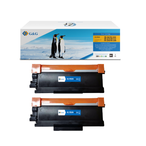 КОМПЛЕКТ 2 УНИВЕРСАЛНИ КАСЕТИ ЗА BROTHER HL 2130/2132/2240/2250/2270/DCP 7060/MFC 7360/7460DN/7680D - TN2010 (TN-2010)/TN2220 (TN-2220)/PB450 - TWIN PACK - Black - PN TN-2220XL DP - G&G