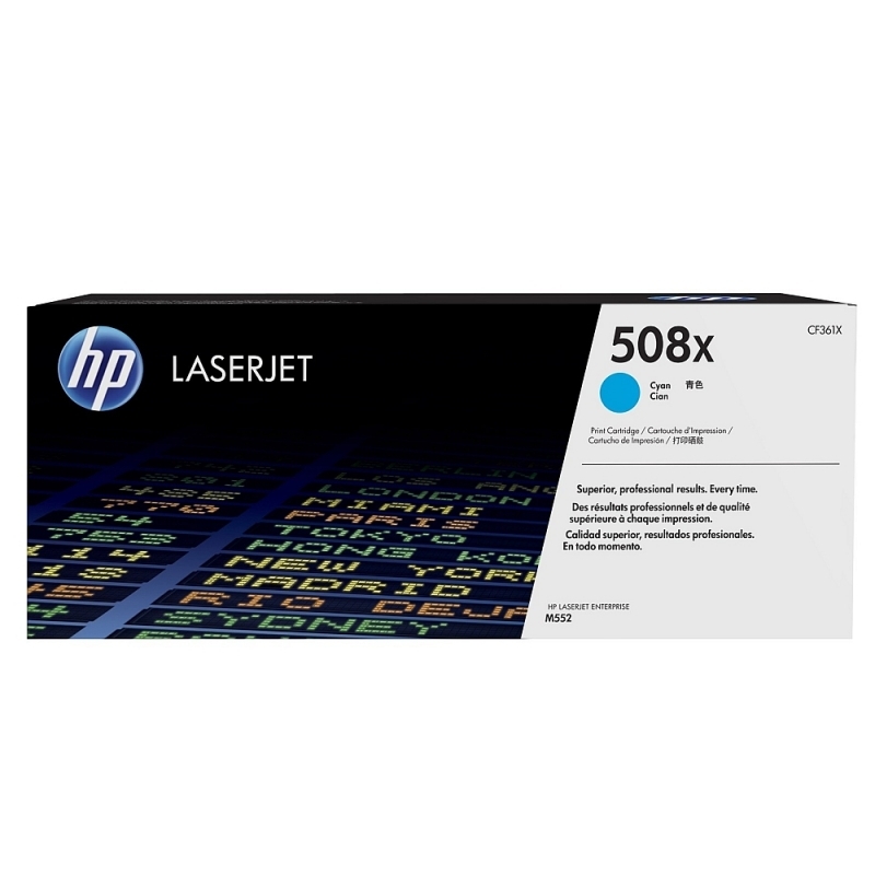 КАСЕТА ЗА HP Color LaserJet Enterprise M553 series - Cyan - /508X/ - PN CF361X