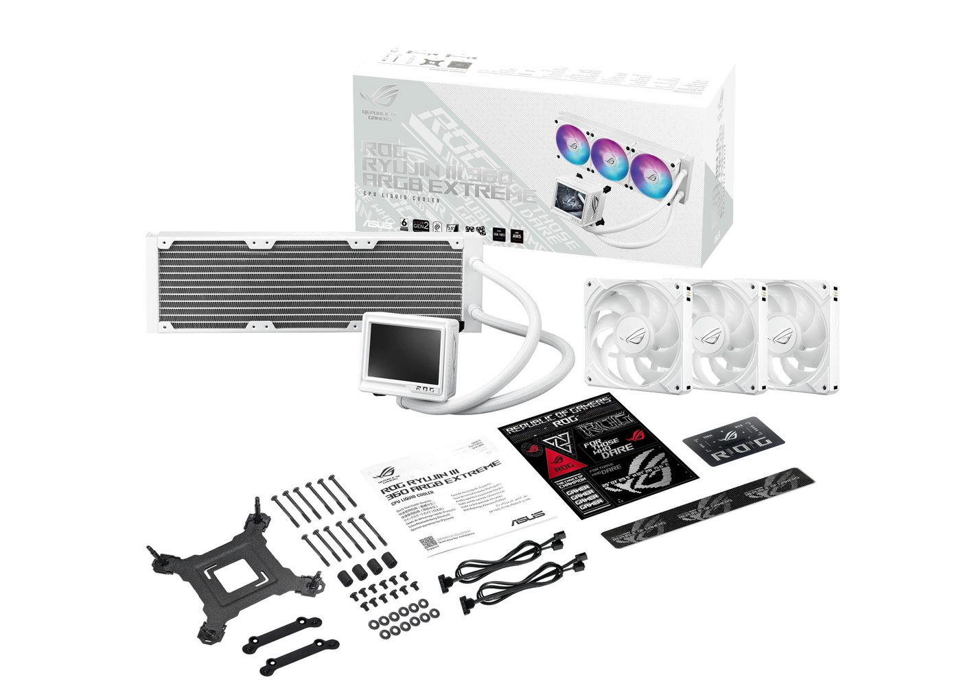 Водно охлаждане Asus Water cooling ROG Ryujin III 360 ARGB Extreme / 90RC0132-M0EAY0 White XL - PN 90RC0132-M0EAY0