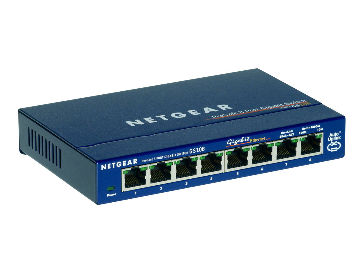 Суич Netgear Switch GS108GE Black - PN GS108GE