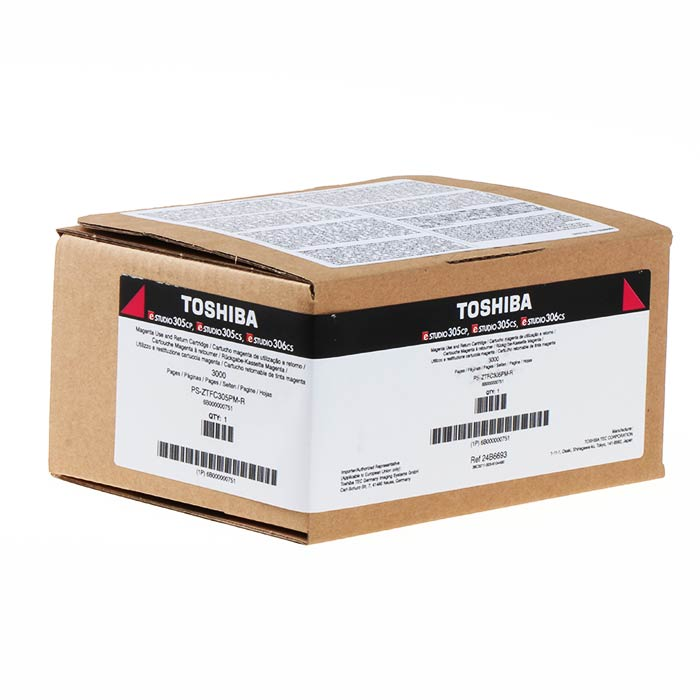 Тонер касета за Toshiba E-Studio 305CS/305CP/306CS - Toner - T-305PM-R (T305PMR) / 6B000000750 - Magenta - 6B000000751 - PN 6B000000750