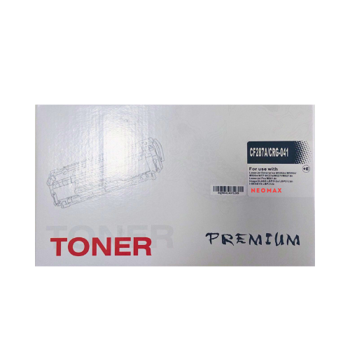 УНИВЕРСАЛНА КАСЕТА ЗА HP Laserjet Pro M506N/M506DN/M506X - WITH CHIP / С ЧИП - /87A/ - CF287A / CRG041 (CRG-041) - Black - PN HT-CF287A - NEOMAX