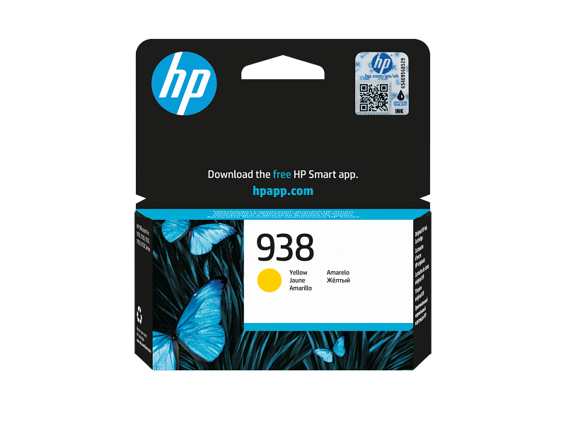 Глава за HP OfficeJet Pro 9110b/9120/9120b/9125e - Ink - /938/ / 4S6X7PE - Yellow - PN 4S6X7PE