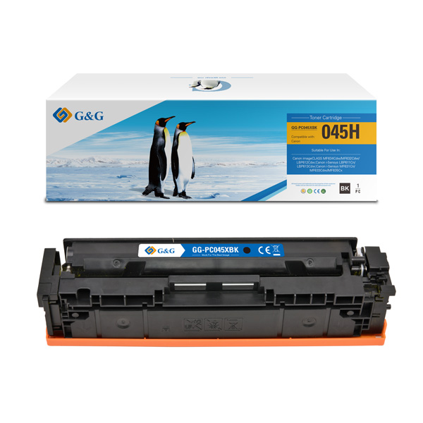 КАСЕТА ЗА CANON ImageCLASS LBP612Cdw/MF632Cdw/MF633Cdw/MF634Cdw - 1246C002AA - HIGH CAPACITY - CRG045HBK (CRG-045HBK) - Black - PN NT-PC045XBK - G&G
