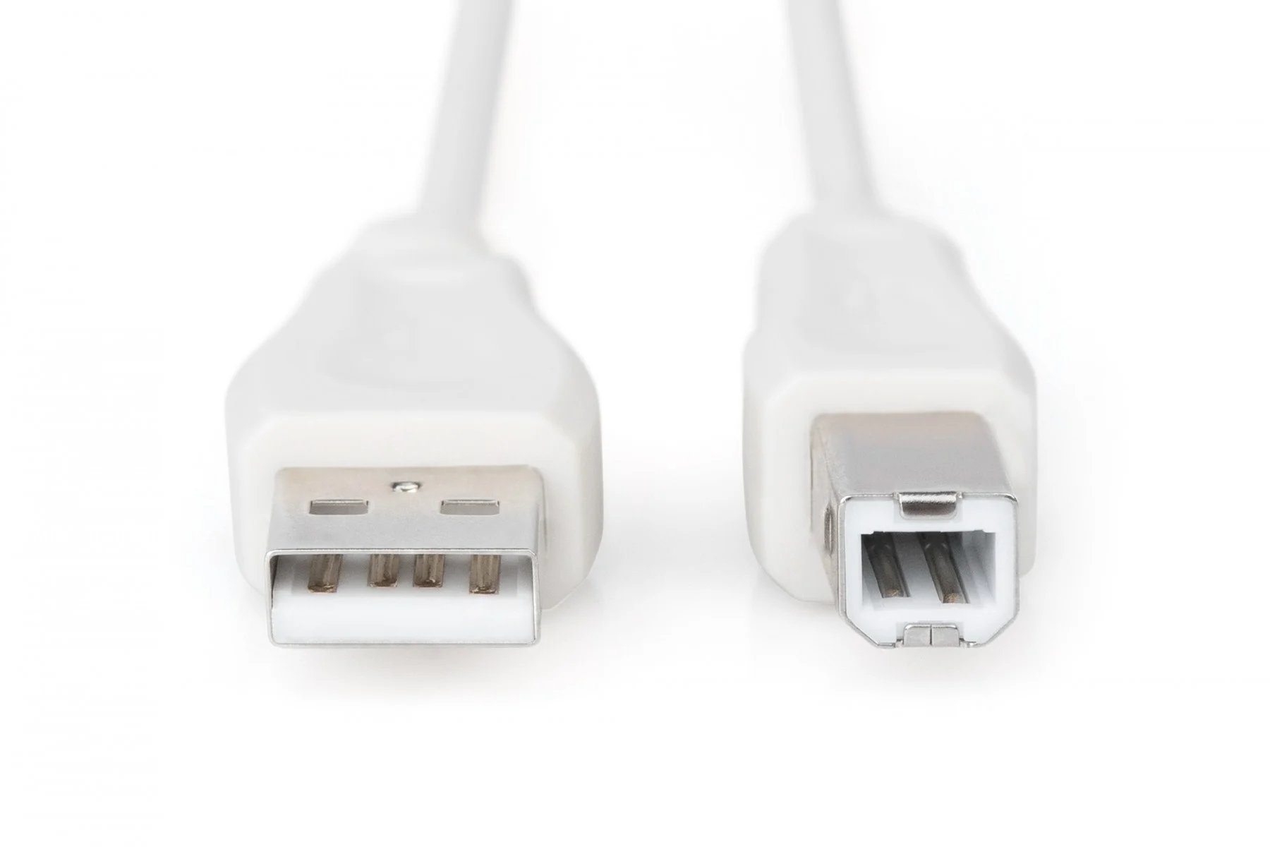 КАБЕЛ USB DIGITUS - USB-A to USB-B - 1,8 m - Beige - PN AK-300102-018-E