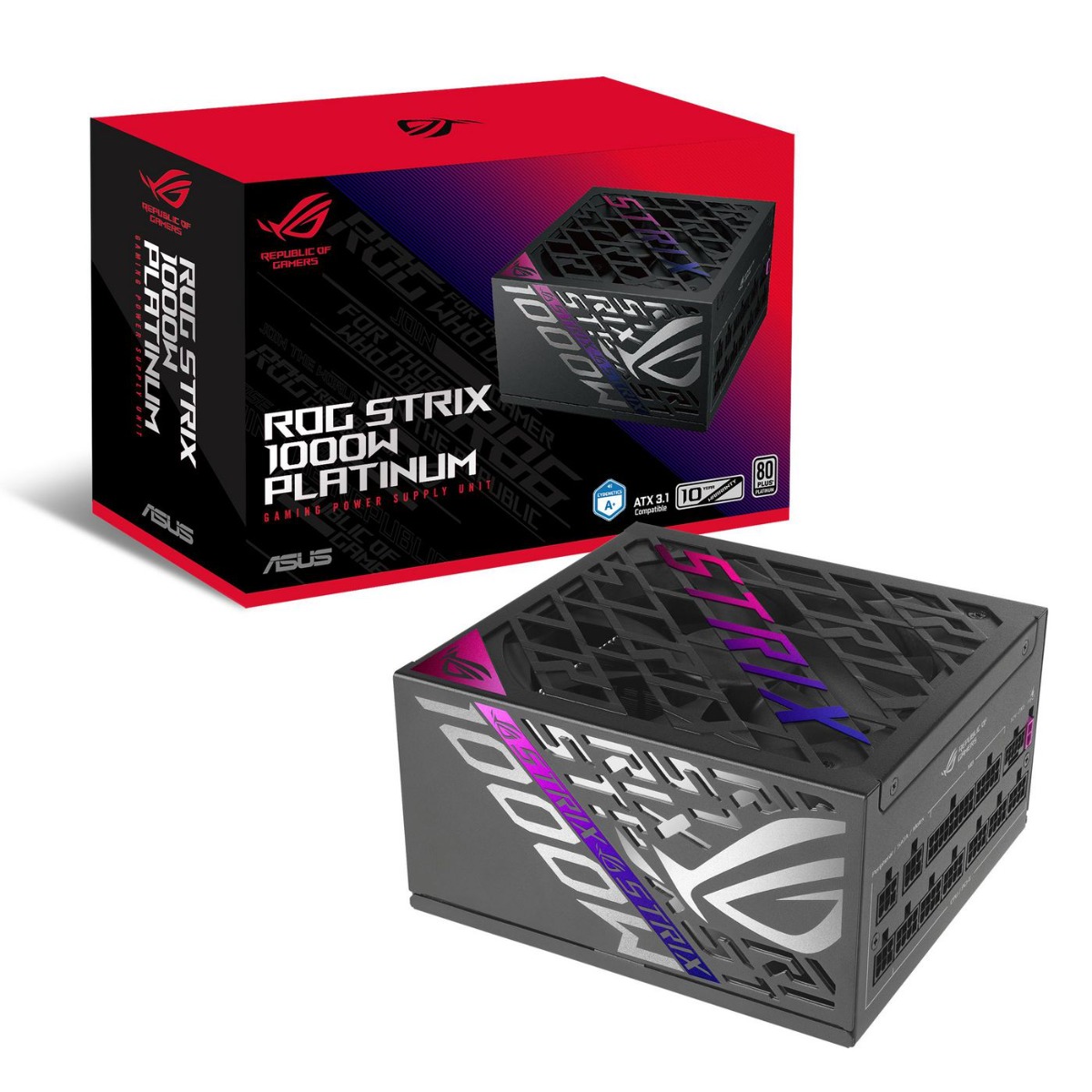 Захранване Asus PC power supply unit ROG Strix 1000W Platinum / 90YE00W1-B0NA00 Black - PN 90YE00W1-B0NA00