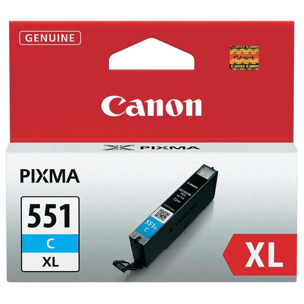 ГЛАВА ЗА CANON PIXMA IP 7250/PIXMA MG 5450/6350 - Cyan - ink tank - HIGH CAPACITY - /551/ - CLI-551XLC (CLI551XLC) - PN 6444B001
