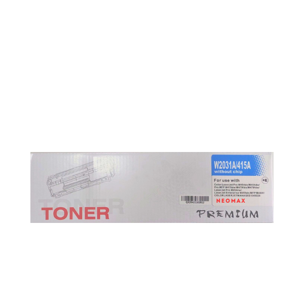 КАСЕТА ЗА HP Color Laserjet PRO M454dn/M454dw/MFP M479dw/M479fdn/M479fdw - /415A/ - Cyan - W2031A - WITHOUT CHIP / БЕЗ ЧИП - PN HT-W2031A - NEOMAX 