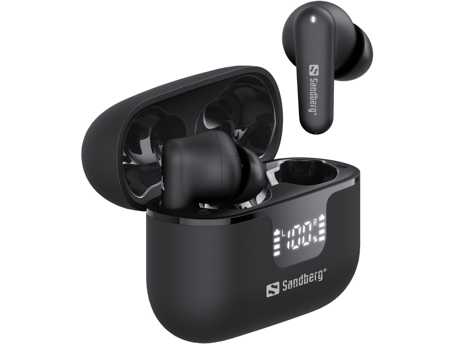 СЛУШАЛКИ SANDBERG Wireless Earbuds ANC+ENC - Black - PN 126-52