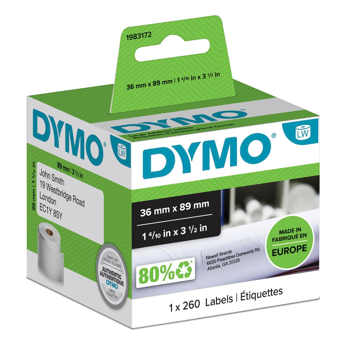 Лента за етикетни принтери Dymo Label 1983172 - White - PN 1983172