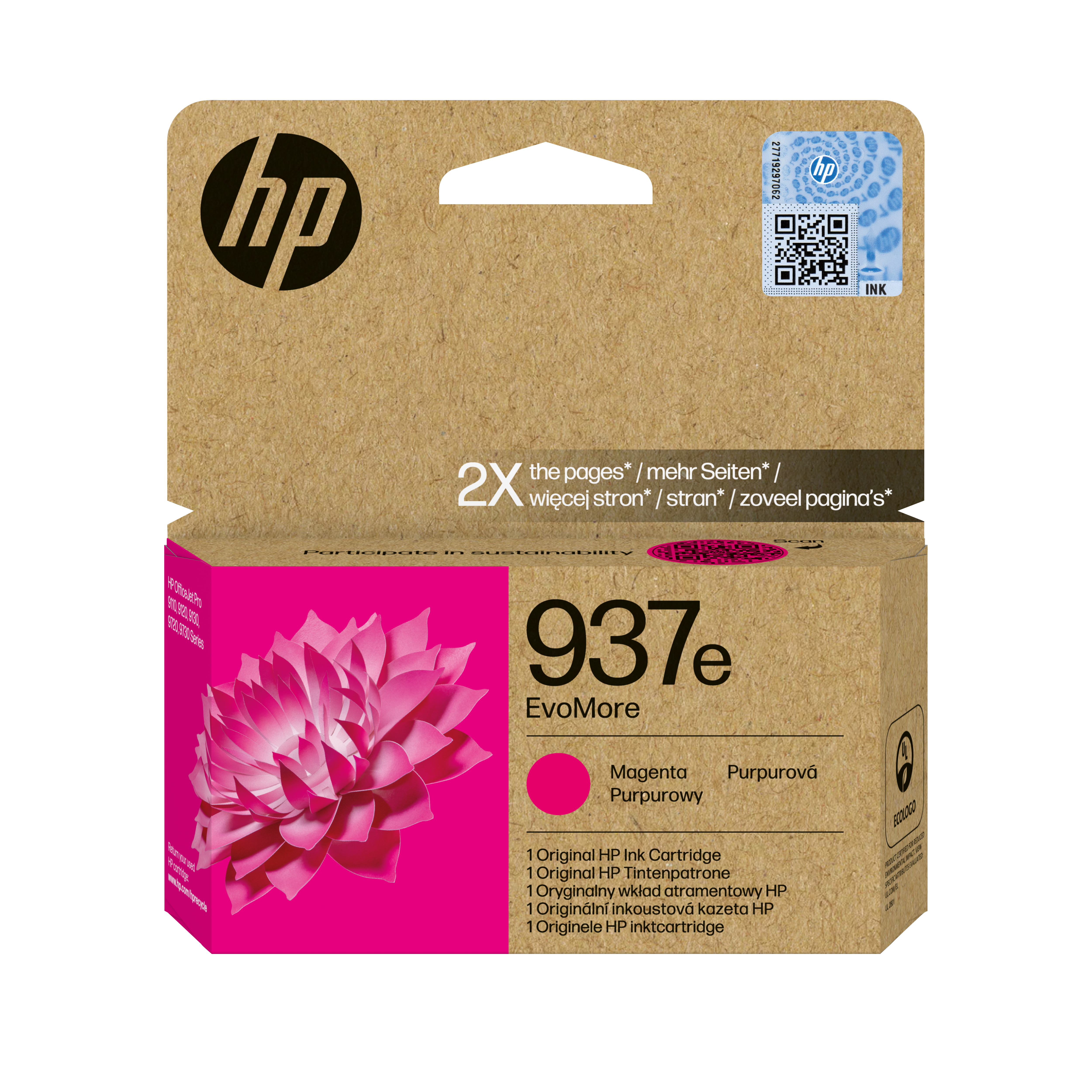 Глава за HP OfficeJet Pro 9120/Pro 9120/9100/9700 Series - Ink - /937E/ / 4S6W7NE - Magenta - XL - PN 4S6W7NE
