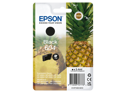 Глава за Epson WorkForce WF2930 Series/Expression Home XP2200/XP3200/XP4200 Series - Ink - T10G14 / C13T10G14010 - Black - PN C13T10G14010