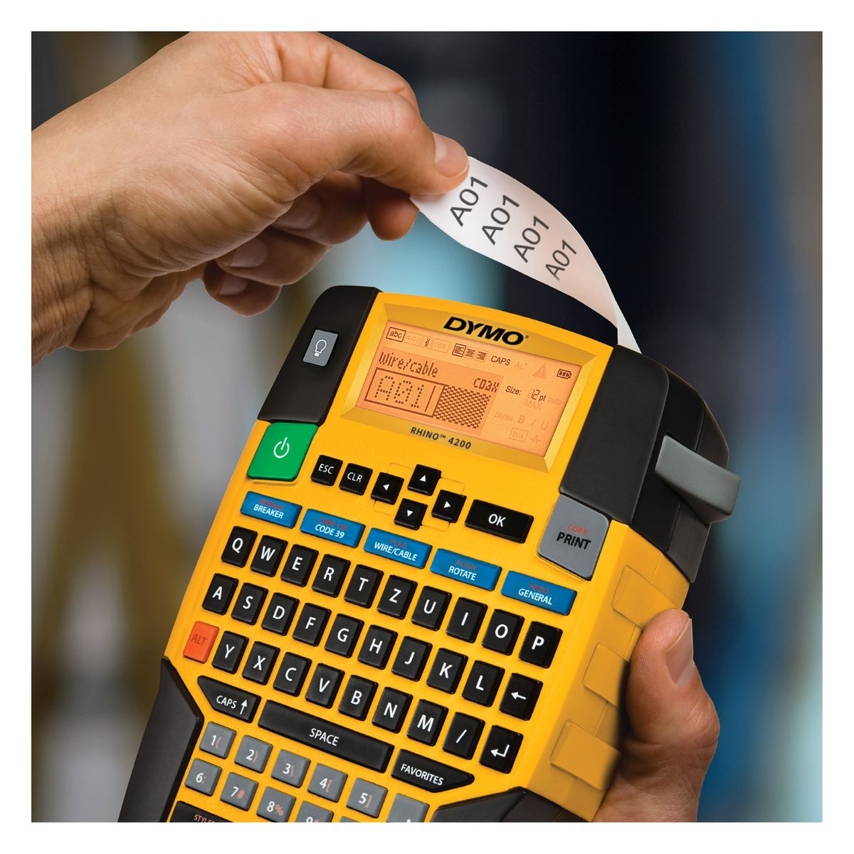 Професионален етикетен принтер Dymo Label printer RH4200K / 1852998 Yellow - PN 1852998