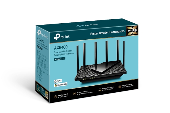 РУТЕР TP-LINK ARCHER AX73 - Router AX73 - Black - PN ARCHER AX73
