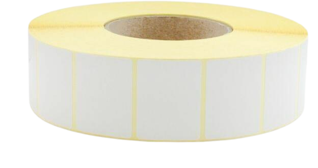 ТЕРМОТРАНСФЕРНИ ЕТИКЕТИ НА РОЛКА - 40,0 mm x 25,0 mm - РОЛКА - 72,6 мм - 5000 броя на ролка - с перфорация - PN B00099 - OUTLET - GENTLE