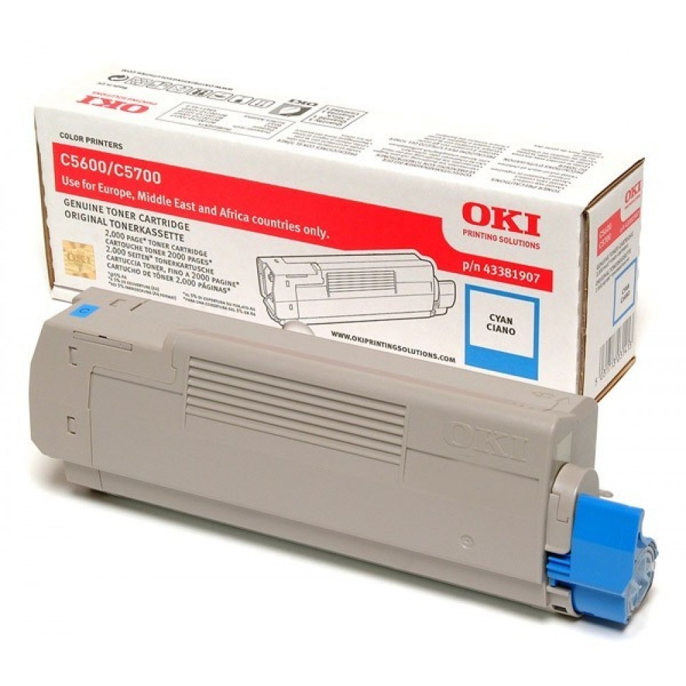 КАСЕТА ЗА OKI C5600/C5700 - Cyan - PN 43381907