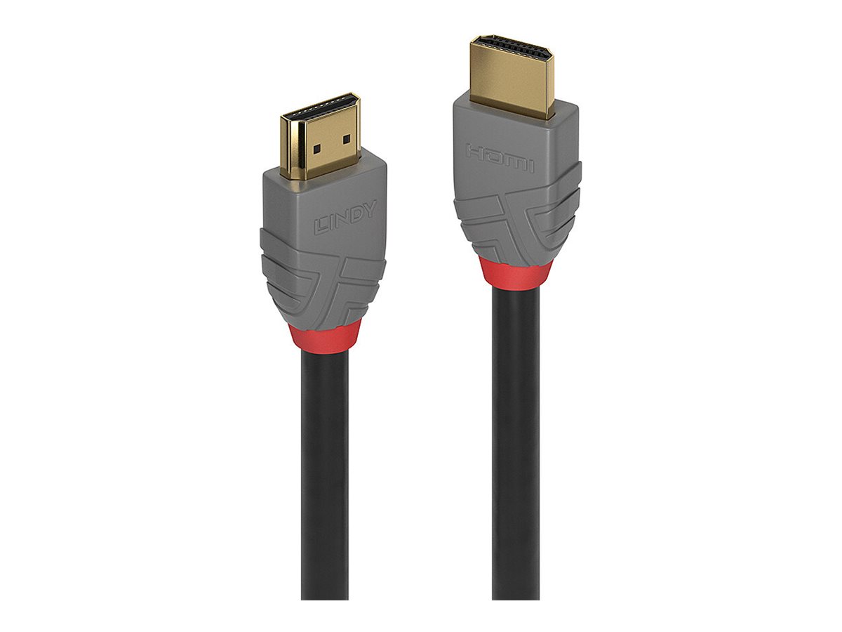 КАБЕЛ HDMI LINDY - HDMI cable with Ethernet - Ultra High Speed HDMI Cable - Anthra Line - 3,0 m - Black - PN 36954