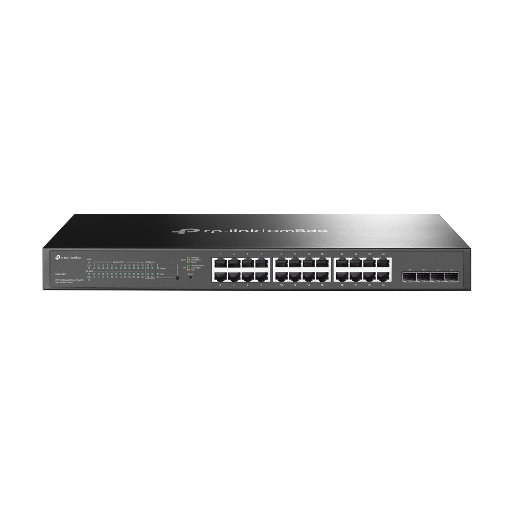 Суич TP-LINK Switch TL-SG2428P / TL-SG2428P - Black - PN TL-SG2428P