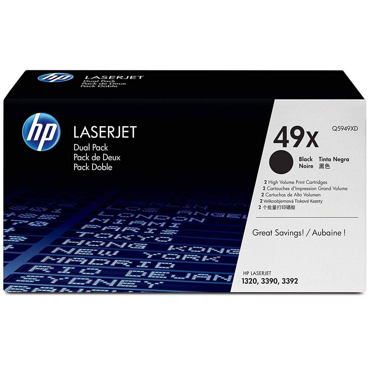КОМПЛЕКТ 2 УНИВЕРСАЛНИ КАСЕТИ ЗА HP Laserjet SMART PRINT 1320/3390/3392 - TWIN PACK - Black - /49X/ - PN Q5949XD