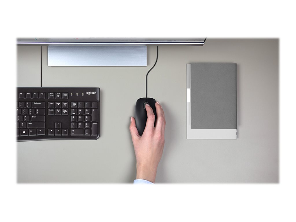 МИШКА LOGITECH B110 SILENT USB - Type-A - Оптична / Optical - 1000 dpi - Black - PN 910-005508