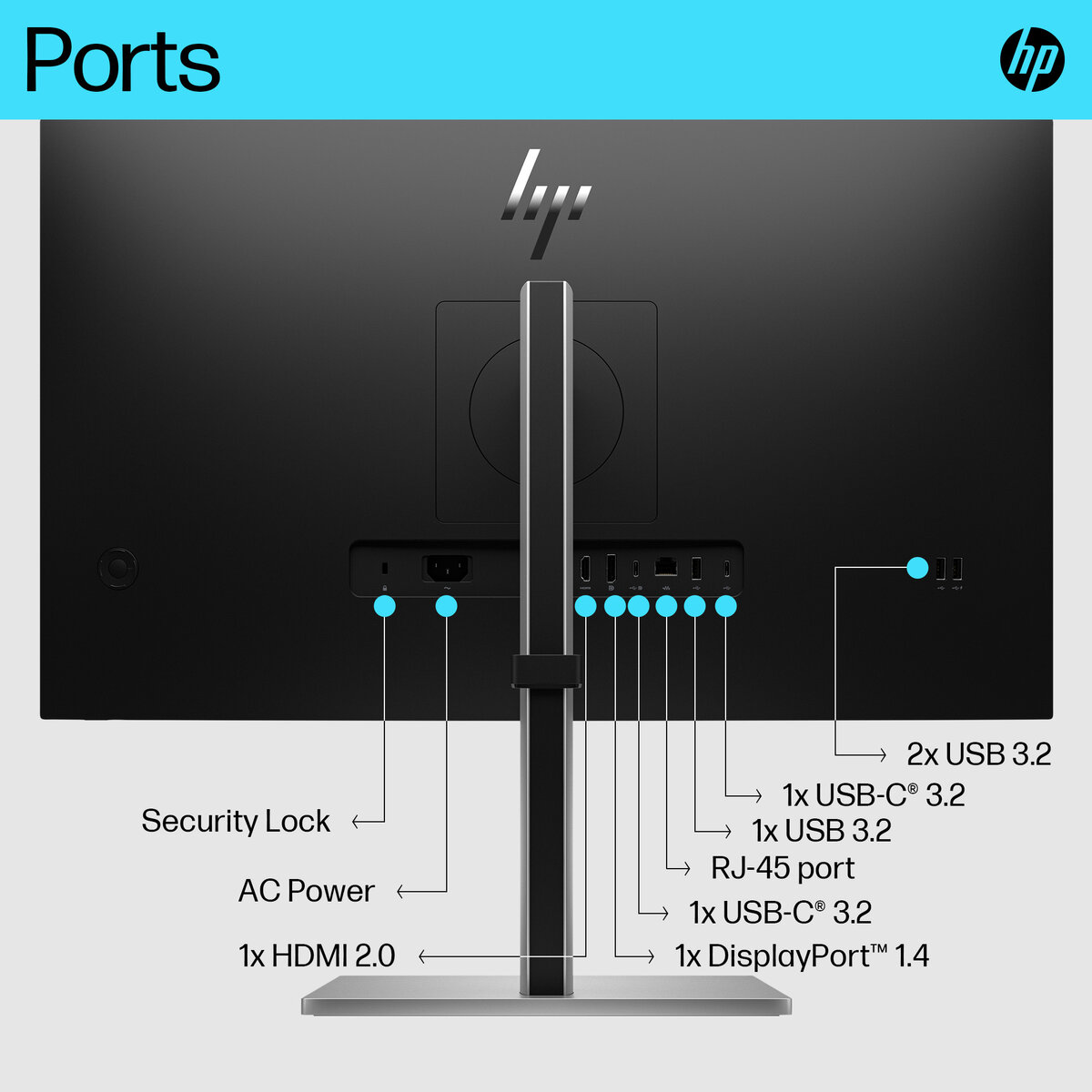 Монитор HP Monitor 6N4C4AA / 6N4C4AA#ABB Silver/Black (27 ") - PN 6N4C4AA#ABB
