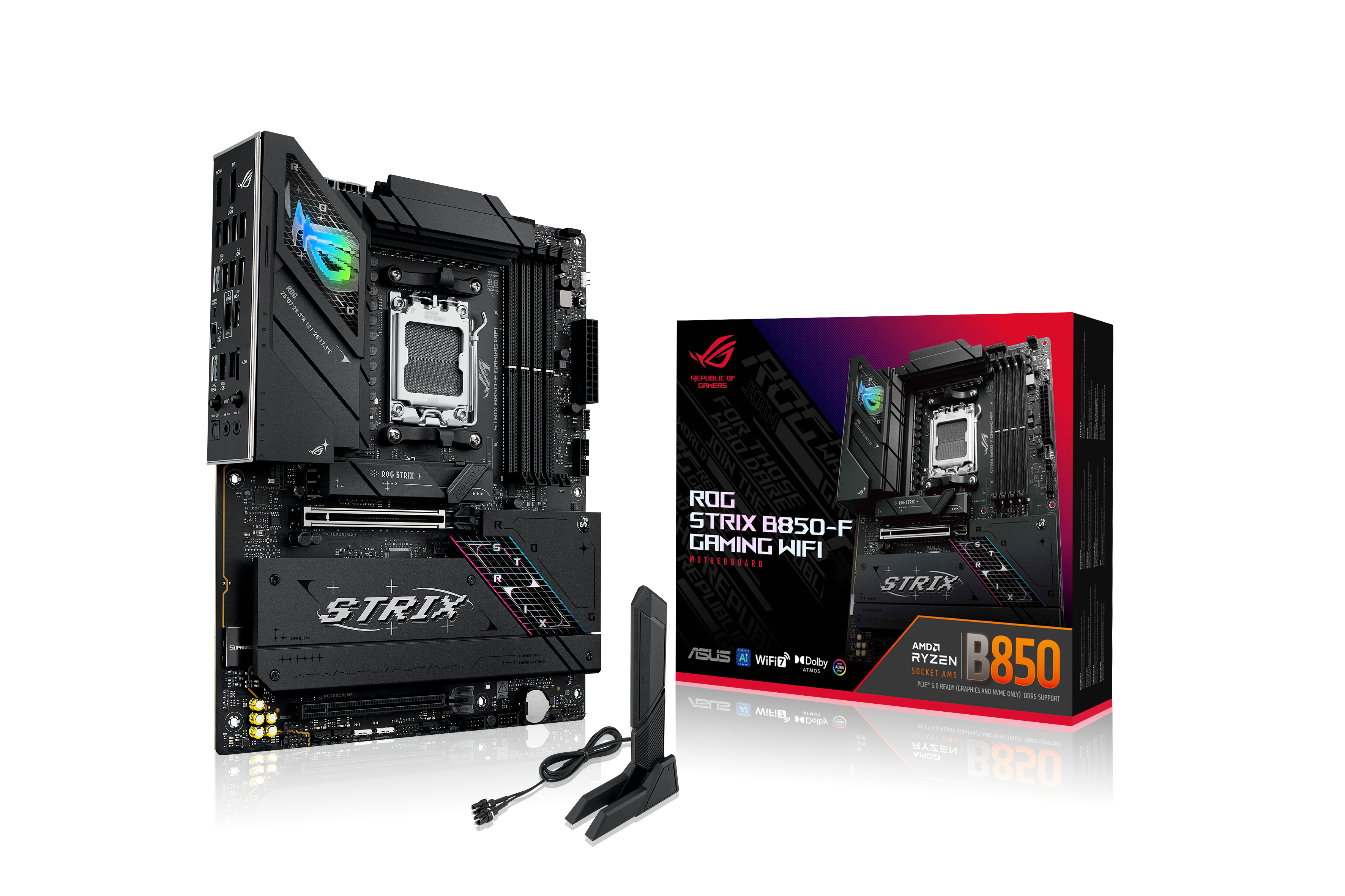 Дънна платка Asus Motherboard ROG Strix B850-F Gaming WIFI / 90MB1J70-M0EAY0 - Black - PN 90MB1J70-M0EAY0