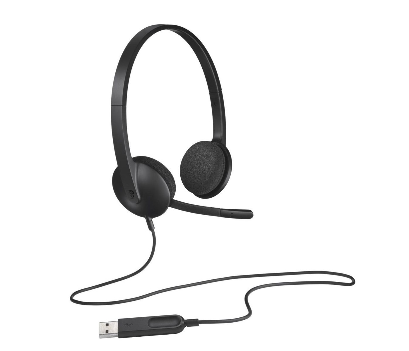 Слушалки Logitech Headset H340 / 981-000475 Black - PN 981-000475