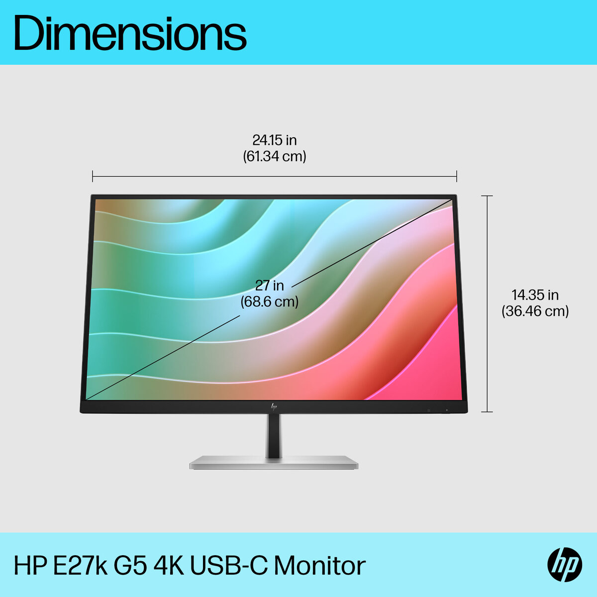 Монитор HP Monitor 6N4C4AA / 6N4C4AA#ABB Silver/Black (27 ") - PN 6N4C4AA#ABB