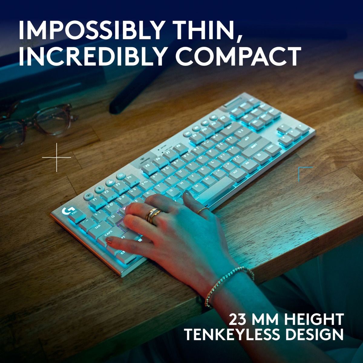 Гейминг клавиатура Logitech Keyboard G915 X Lightspeed TKL / 920-012737 White - PN 920-012737