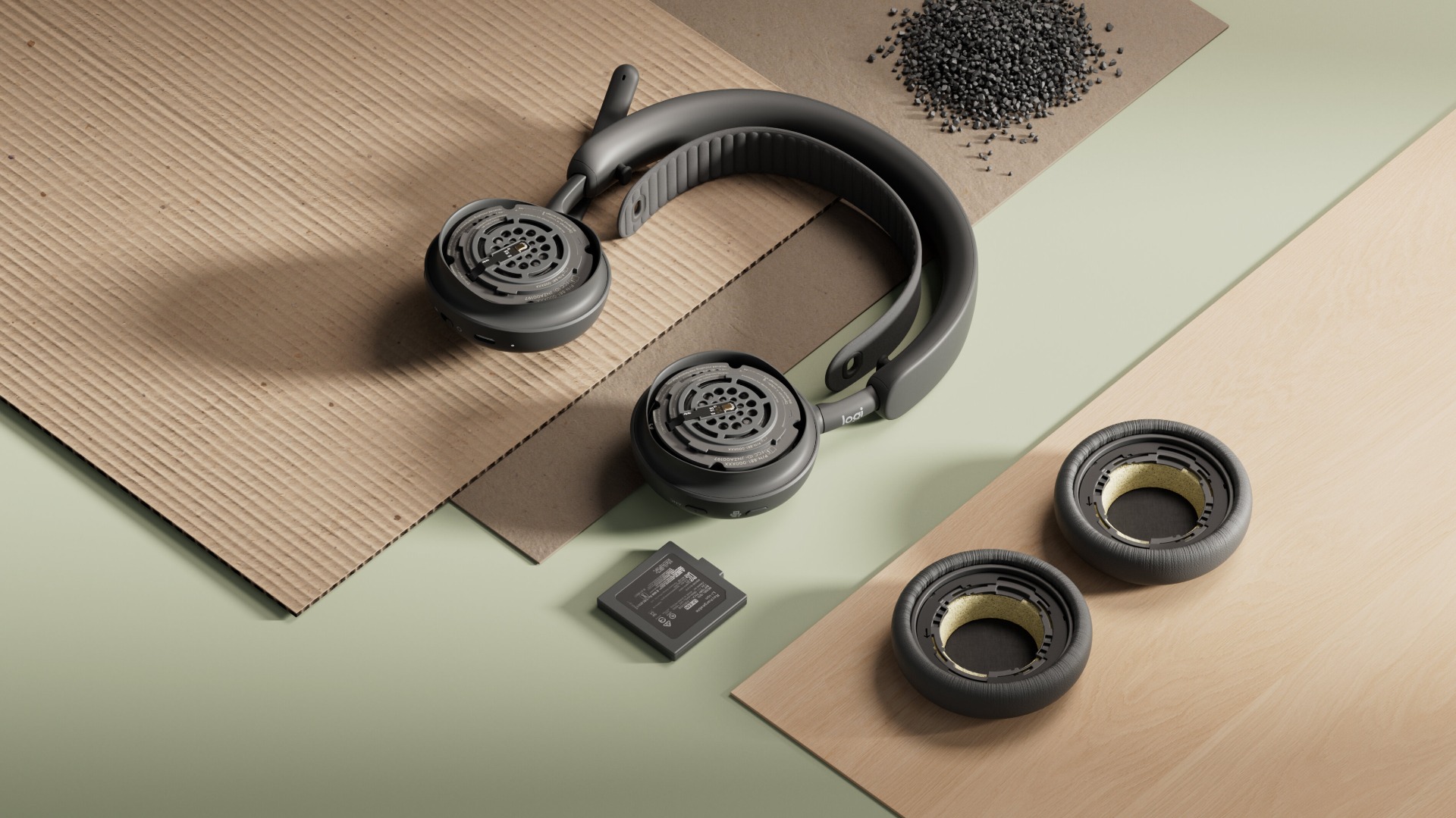 Слушалки Logitech Headset Zone Wireless 2 ES Graphite - PN 981-001493