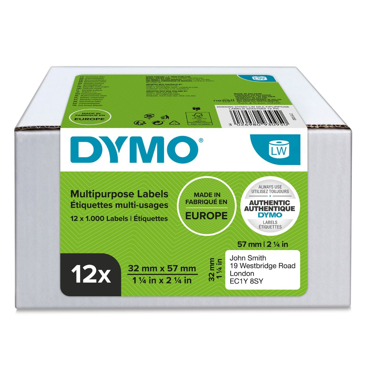 Лента за етикетни принтери Dymo Label 2093095 - White - PN 2093095