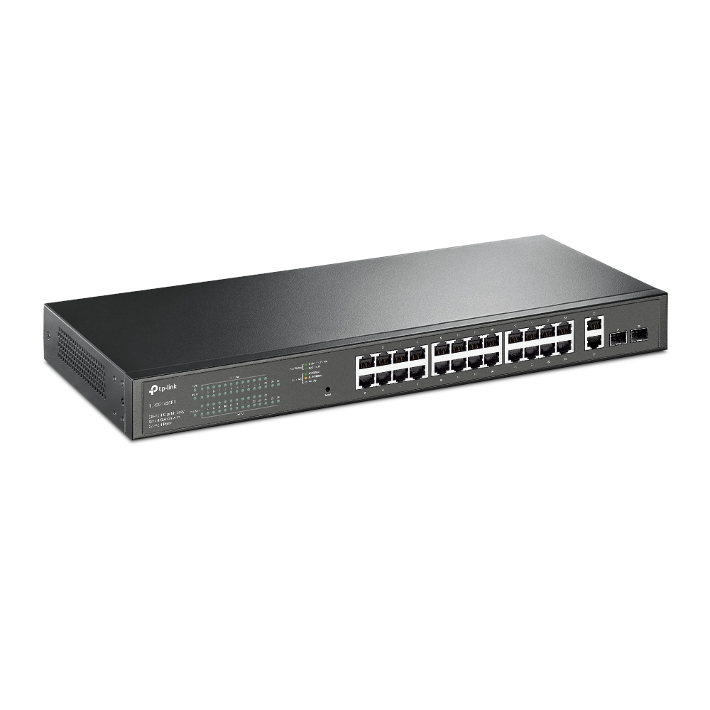 Суич TP-LINK Switch TL-SG1428PE / TL-SG1428PE - Black - PN TL-SG1428PE