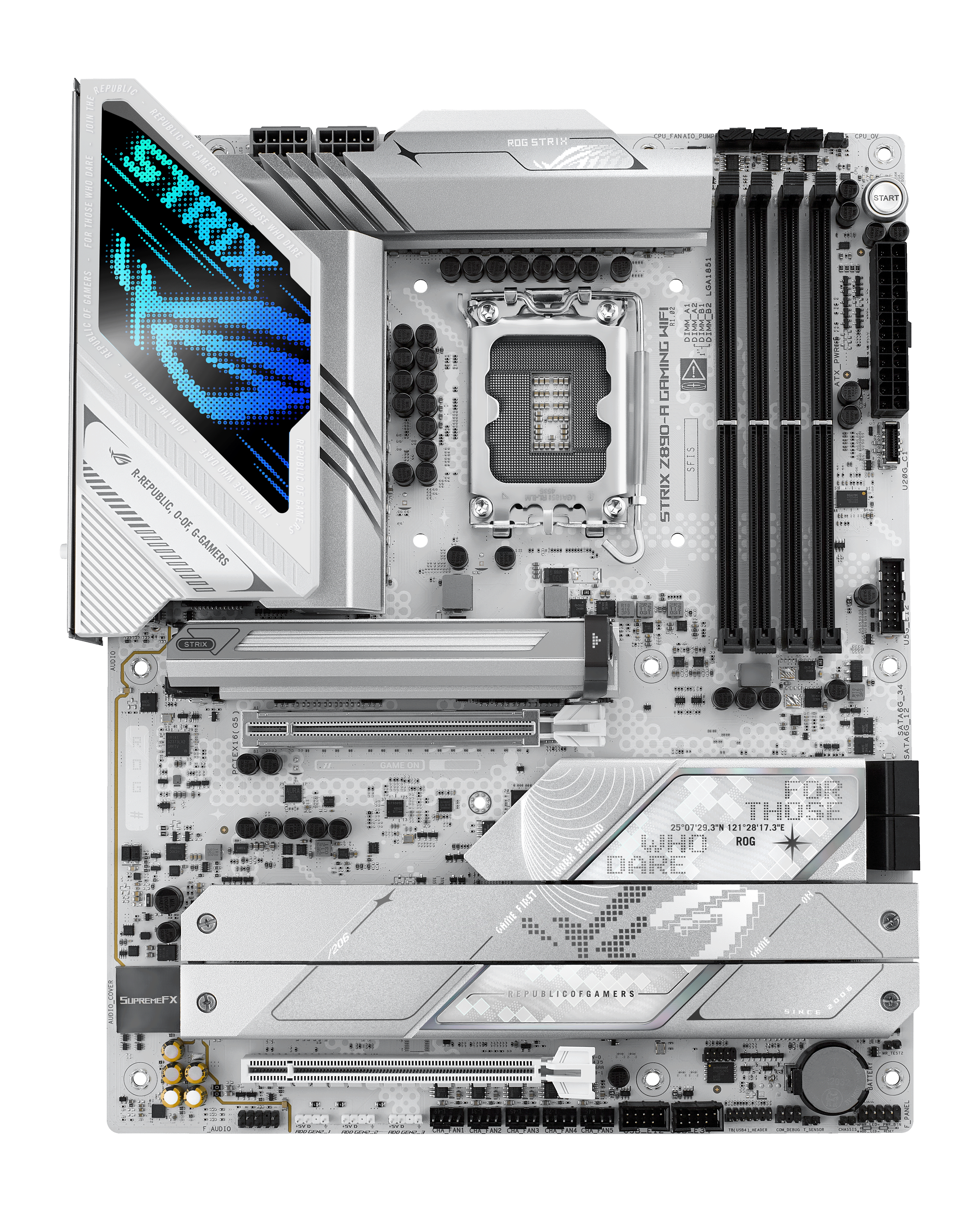 Дънна платка Asus Motherboard ROG Strix Z890-A Gaming WiFi / 90MB1I90-M0EAY0 - Silver - PN 90MB1I90-M0EAY0